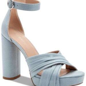 Elegant Light Blue Tatiana Women's Platform Sandals